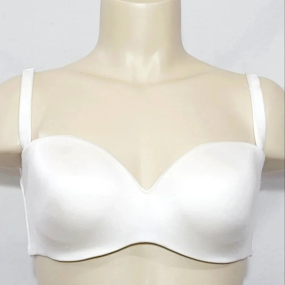 38D Maidenform 05567 5567 Self Expressions Convertible Strapless UW Bra White